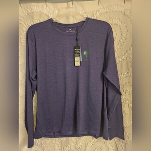 Greyson Shirt Tee NWT Guide Sport Mens XL Logo Wolf Blue Nylon Spandex Golf